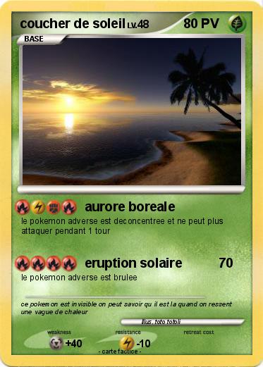 Pokemon coucher de soleil
