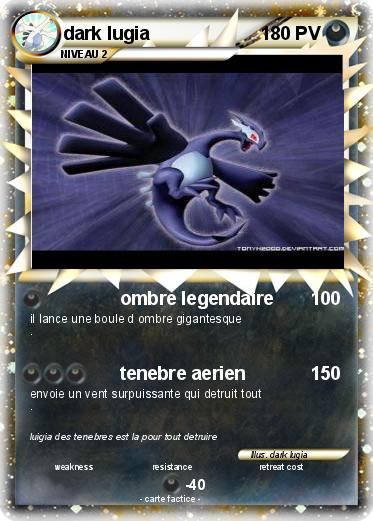 Pokemon dark lugia
