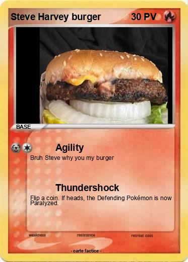 Pokemon Steve Harvey burger