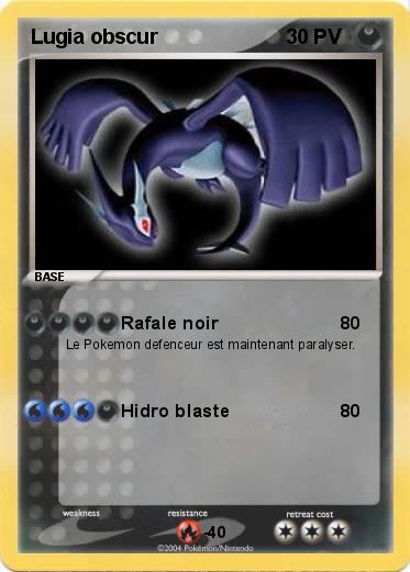 Pokemon Lugia obscur