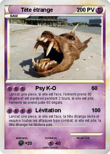 Pokemon Tête étrange