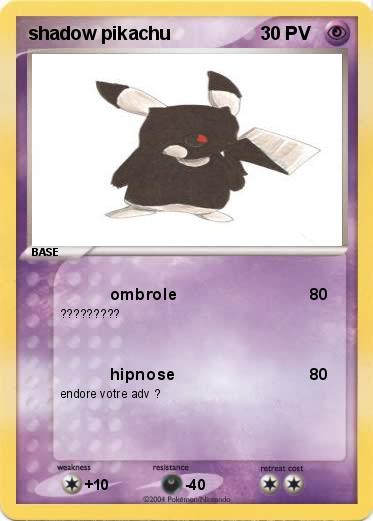 Pokemon shadow pikachu