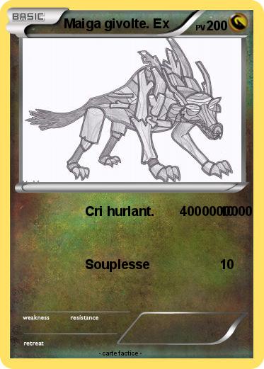 Pokemon Maiga givolte. Ex
