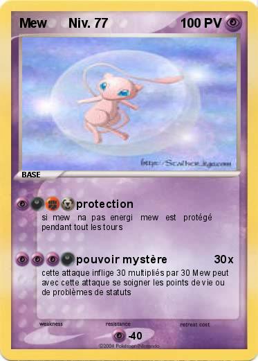 Pokemon Mew      Niv. 77