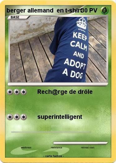 Pokemon berger allemand  en t-shirt
