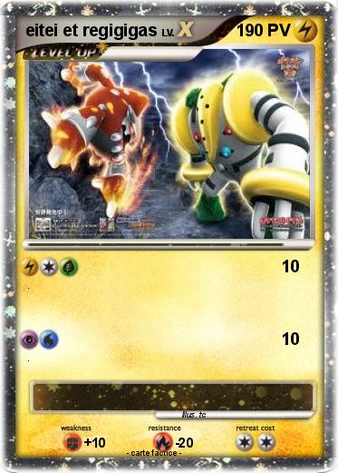 Pokemon eitei et regigigas