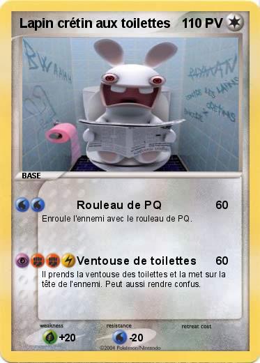 Pokemon Lapin crétin aux toilettes