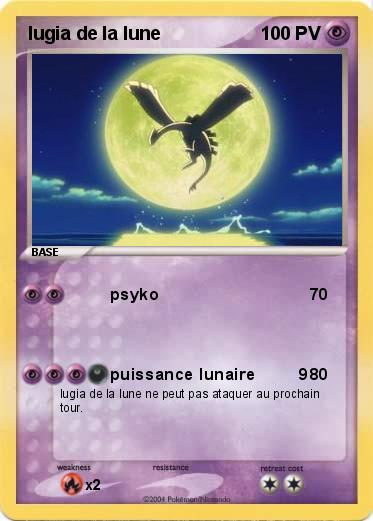 Pokemon lugia de la lune
