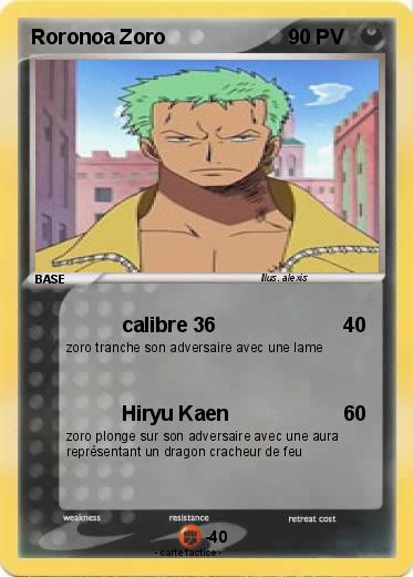 Pokemon Roronoa Zoro