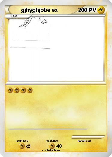 Pokemon gjhyghjbbe ex
