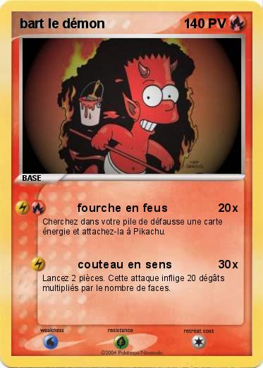 Pokemon bart le démon