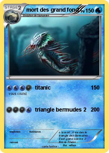 Pokemon mort des grand fond