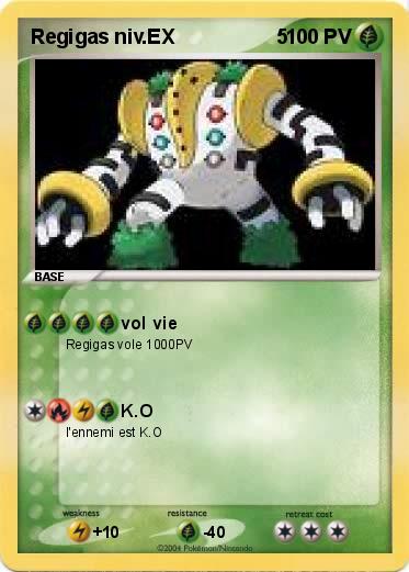 Pokemon Regigas niv.EX                  5