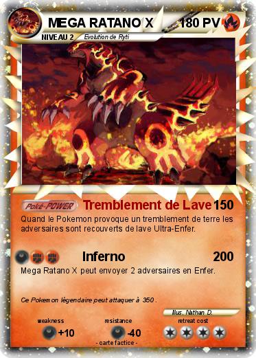 Pokemon MEGA RATANO X