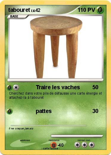 Pokemon tabouret