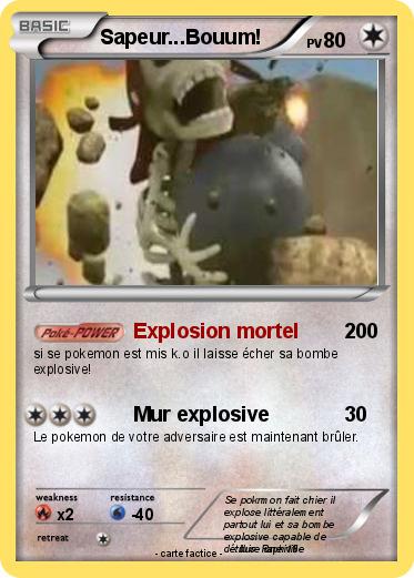 Pokemon Sapeur...Bouum!
