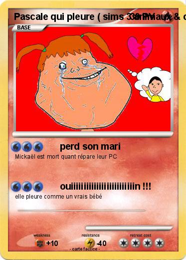 Pokemon Pascale qui pleure ( sims 3 animaux & cie )