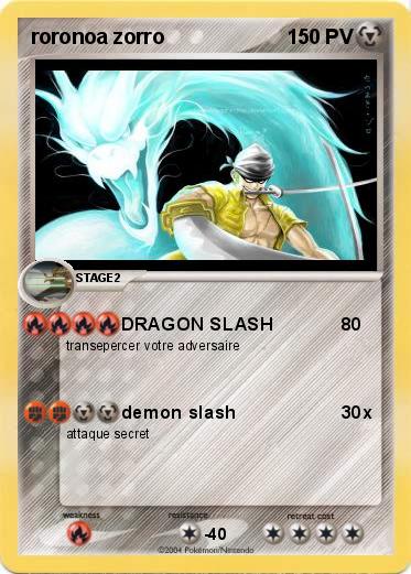 Pokemon roronoa zorro