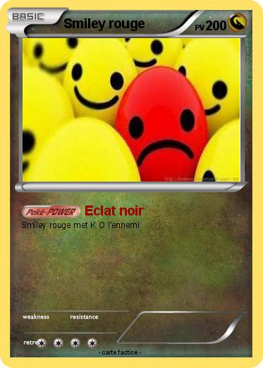 Pokemon Smiley rouge