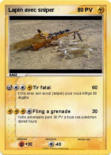 Pokemon Lapin avec sniper 