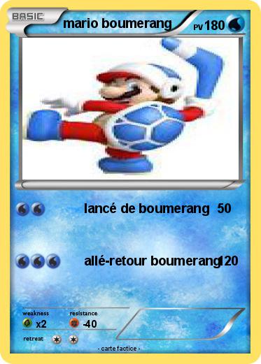 Pokemon mario boumerang