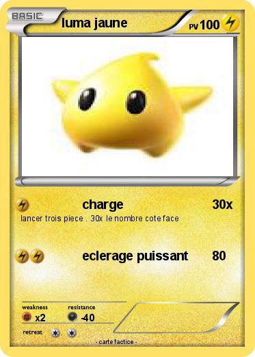 Pokemon luma jaune