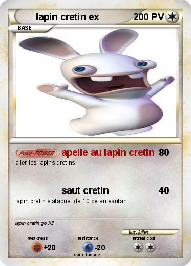 Pokemon lapin cretin ex Pokemon lapin cretin ex