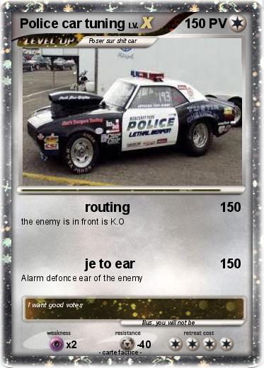 Pokemon Police car tuning