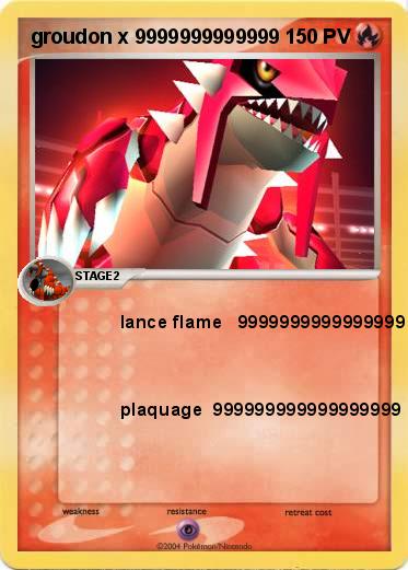 Pokemon groudon x 9999999999999
