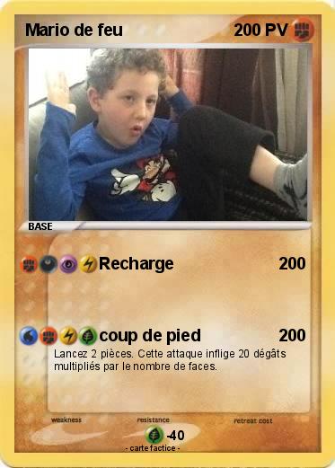 Pokemon Mario de feu