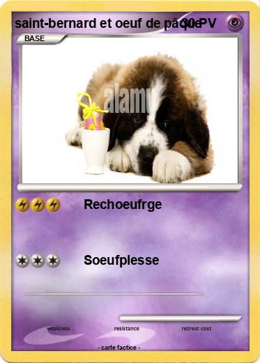 Pokemon saint-bernard et oeuf de pâque