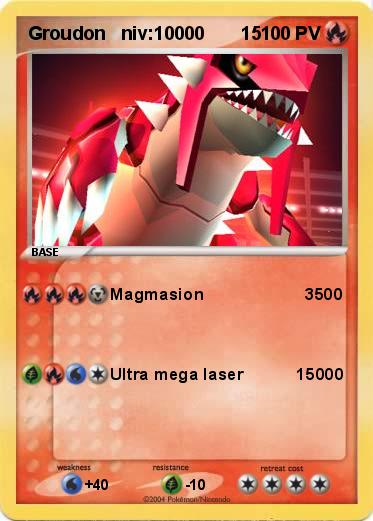 Pokemon Groudon   niv:10000       15                                                                             