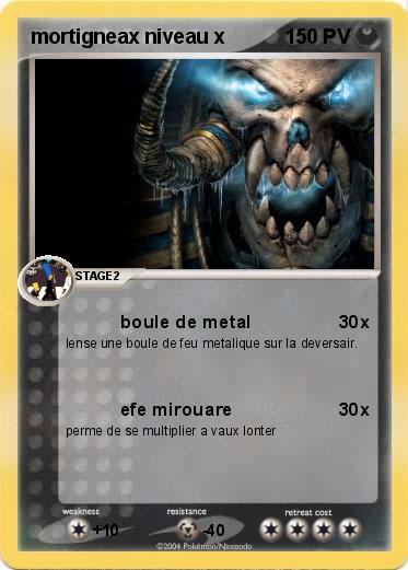 Pokemon mortigneax niveau x