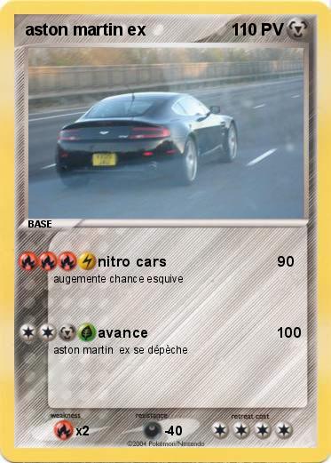 Pokemon aston martin ex