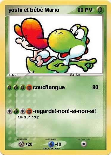 Pokemon yoshi et bébé Mario