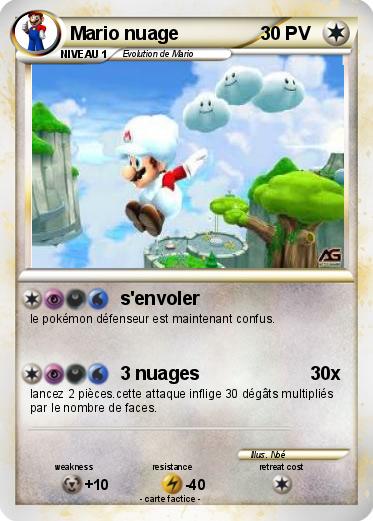 Pokemon Mario nuage