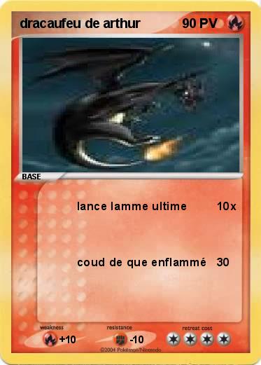 Pokemon dracaufeu de arthur
