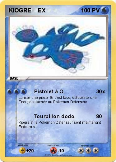 Pokemon KIOGRE    EX