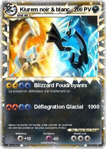 Pokemon Kiurem noir & blanc