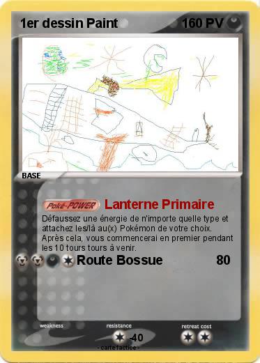 Pokemon 1er dessin Paint