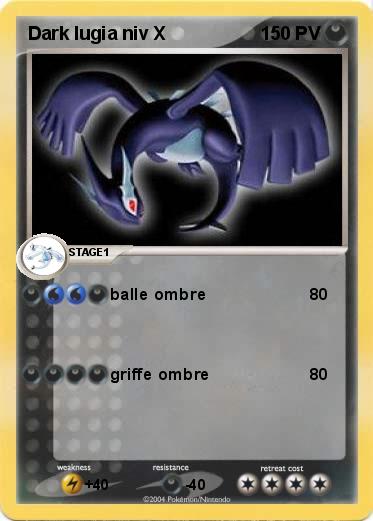 Pokemon Dark lugia niv X