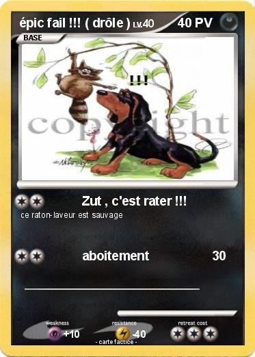 Pokemon épic fail !!! ( drôle )