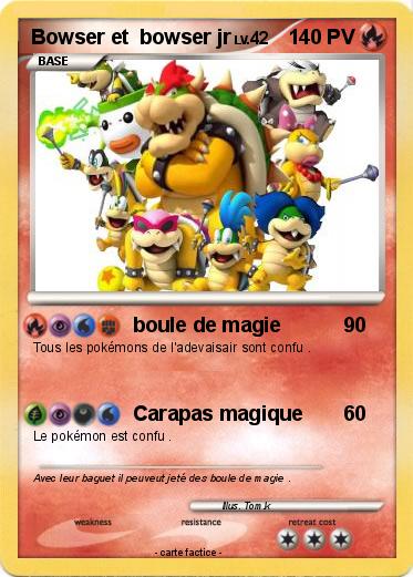 Pokemon Bowser et  bowser jr