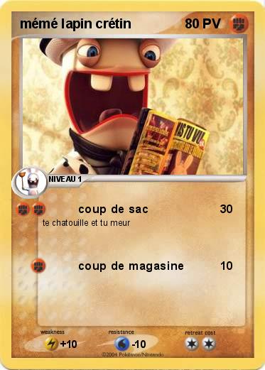 Pokemon mémé lapin crétin