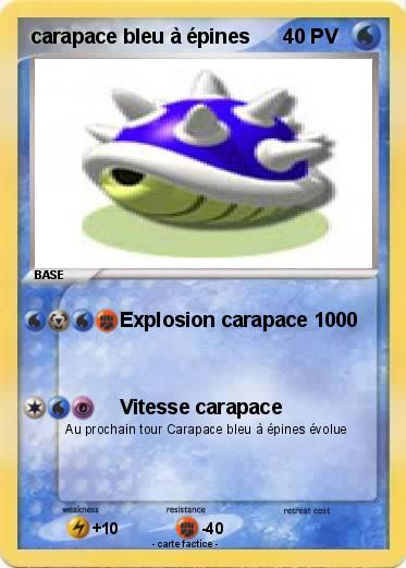 Pokemon carapace bleu à épines