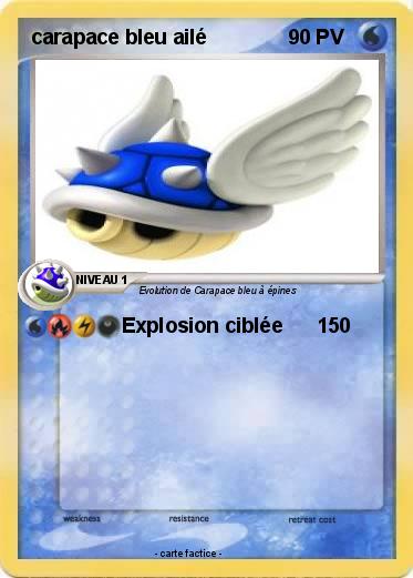 Pokemon carapace bleu ailé