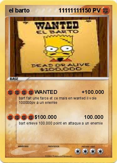 Pokemon el barto                  11111111