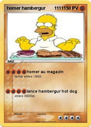 Pokemon homer hambergur       1111