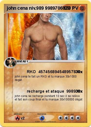 Pokemon john cena niv.989 9989706823           