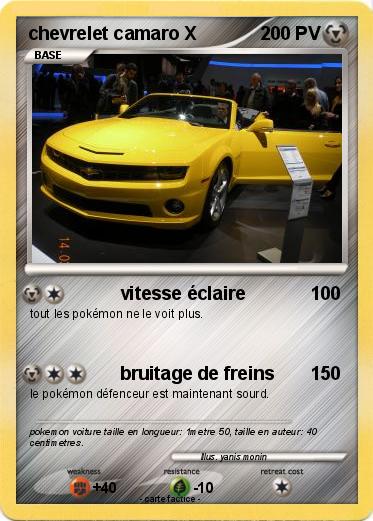 Pokemon chevrelet camaro X